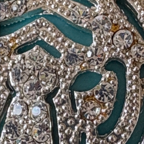 Silver and Blue Tiger Pendant Necklace - Picture 3 of 5